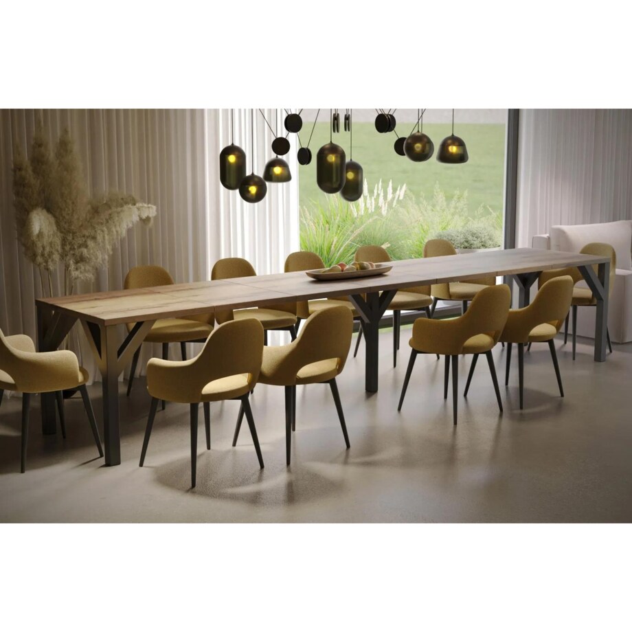 Stół rozkładany DUNAJ 130(350)x90 dąb monstery