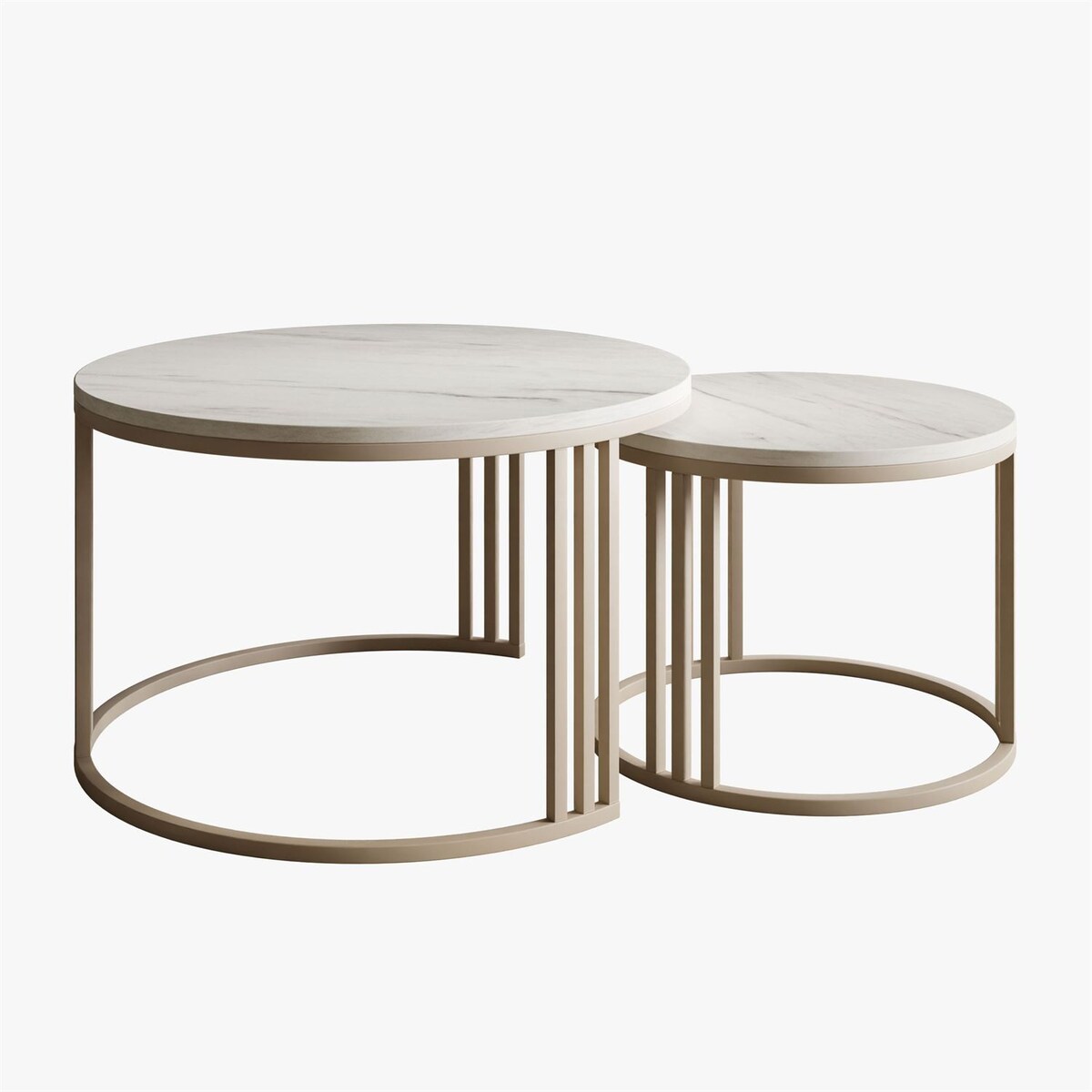 Stolik kawowy LORI 2w1 KASZMIR MAT, blat Marmur Levanto