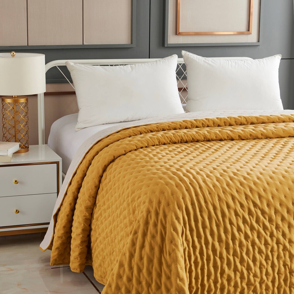 Narzuta na łóżko pikowana GYPSY, 260 x 240 cm