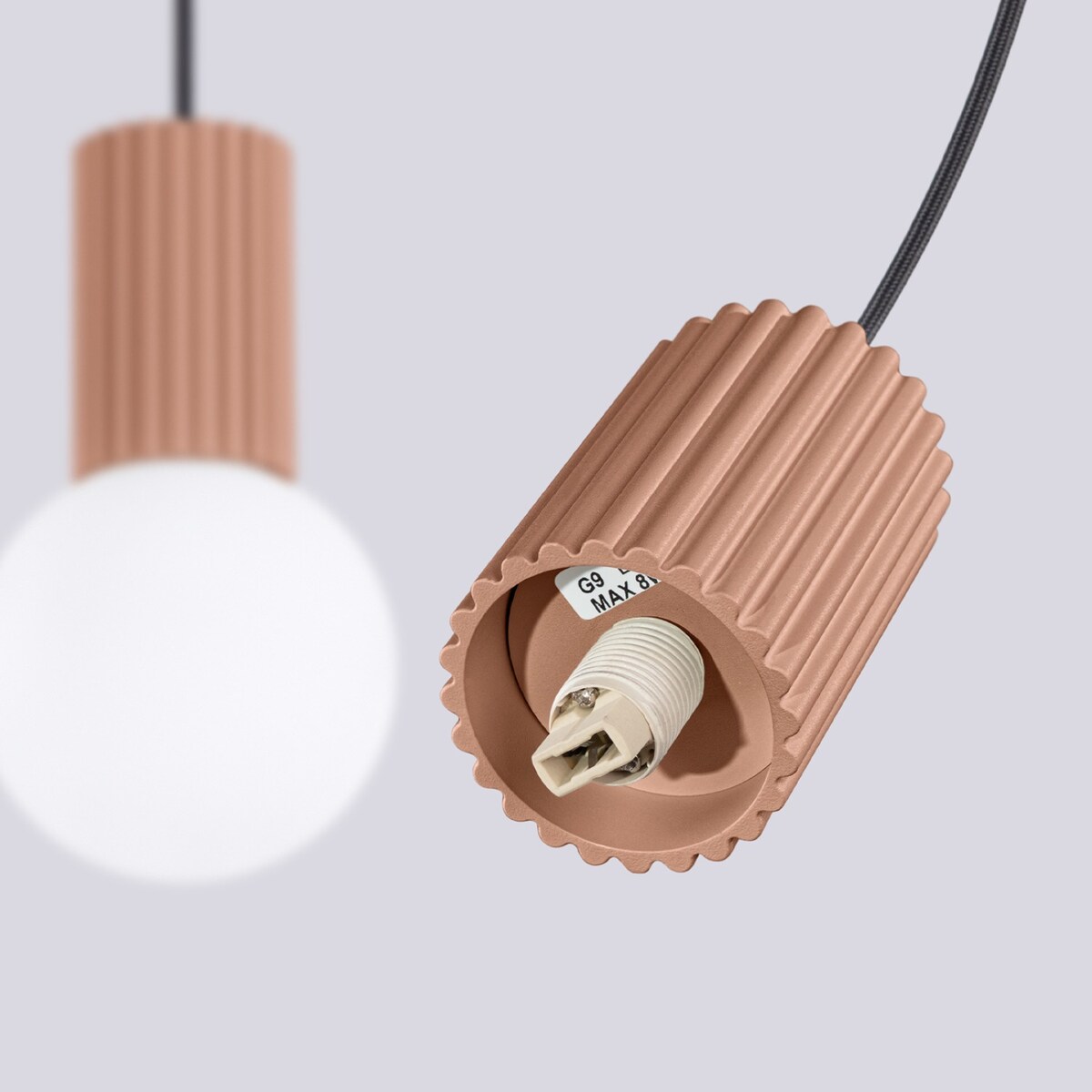 Lampa wisząca HALO 2L mocca