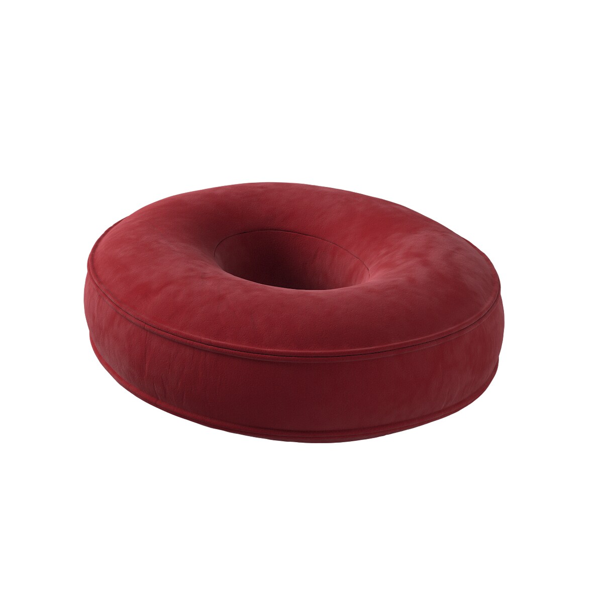 Poduszka literka O, intensywna czerwień, 30x40cm, Posh Velvet