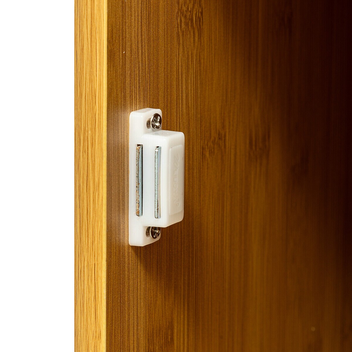 Wąska szafka bambusowa do łazienki SICELA, 30 x 19 x 120 cm