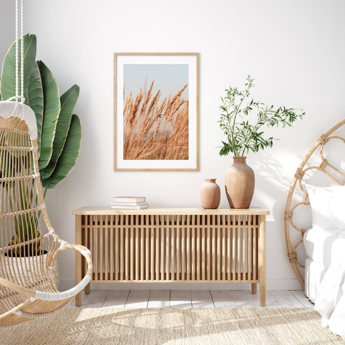 Poster Story, Plakat, Obraz - Złocista Nadmorska Trawa, wymiary 42 x 60 cm