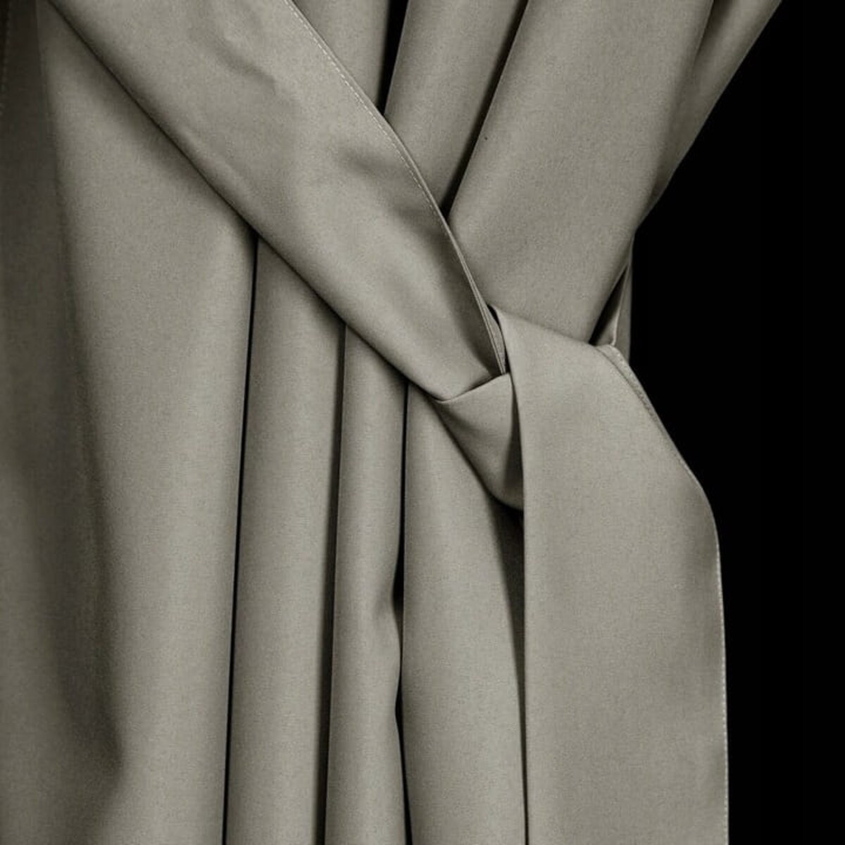 Zasłona Ogrodowa Tarasowa Wodoodporna 155 x 240 Ciemnobeżowa na Szelkach Rzep