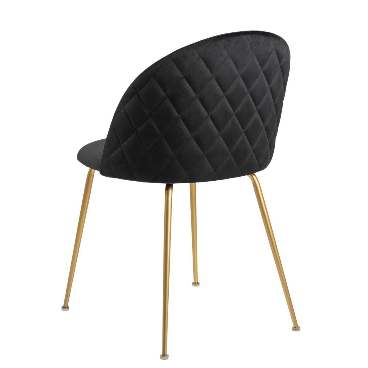 Krzesło Louise Black /Gold tapicerowane