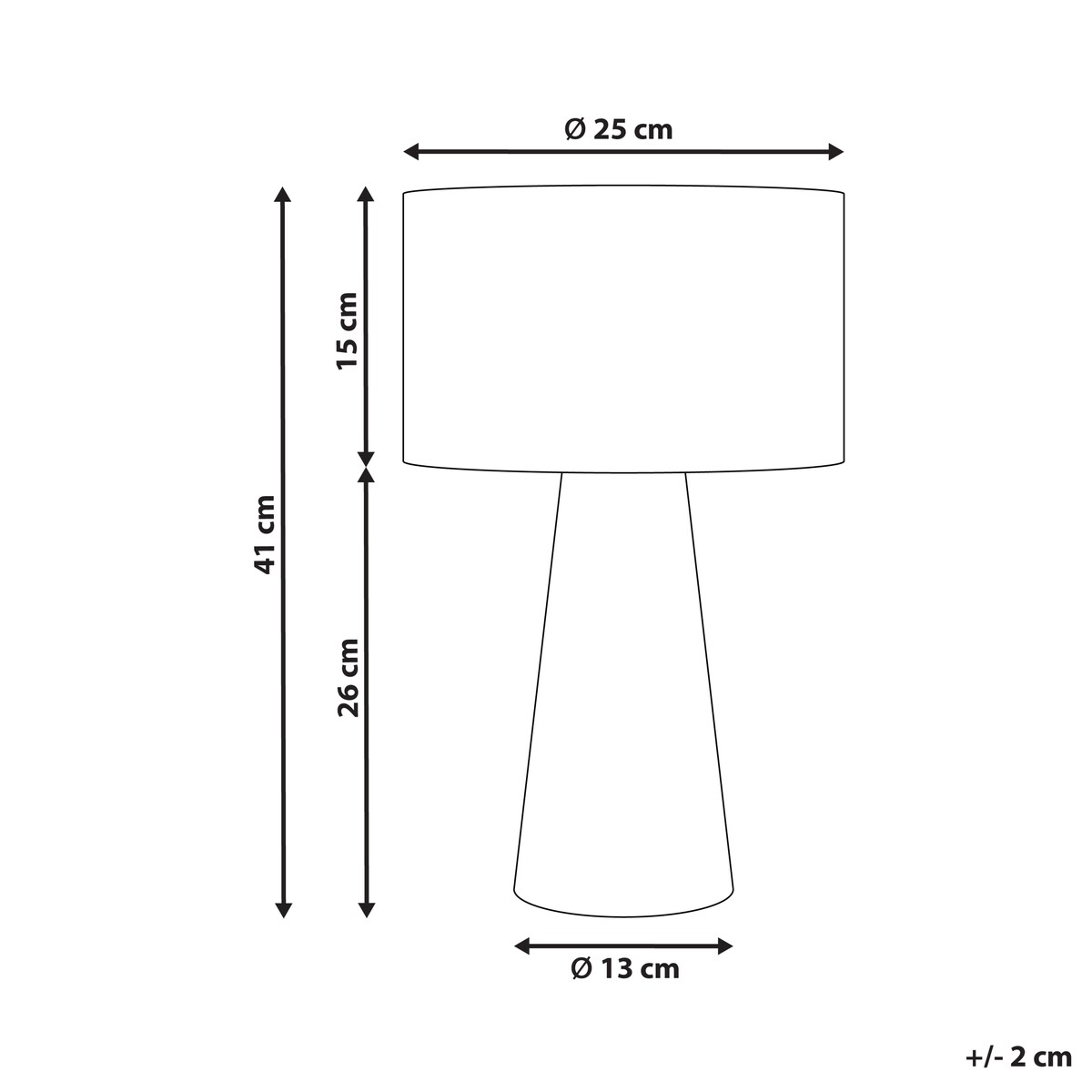 Lampa stołowa WELMEL Plecionka Naturalny