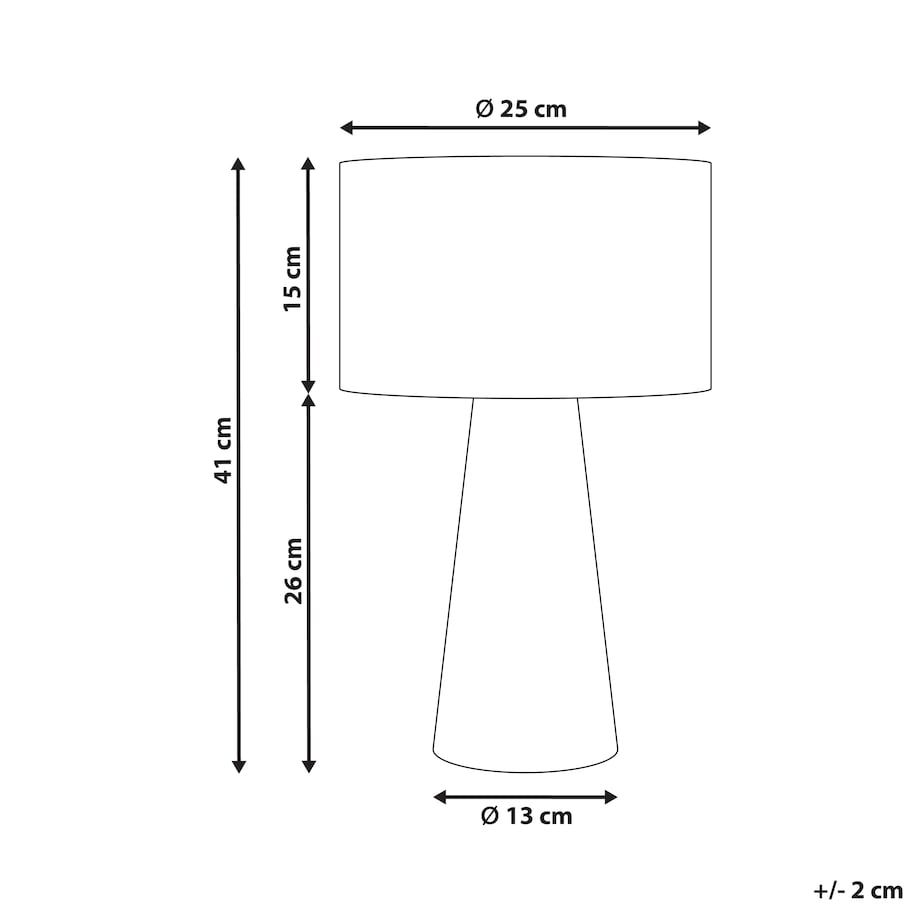 Lampa stołowa WELMEL Plecionka Naturalny