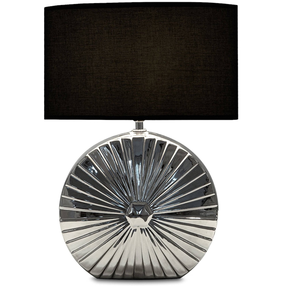 KONSIMO RITIM Nowoczesna lampa stołowa 2szt. kolor srebrny