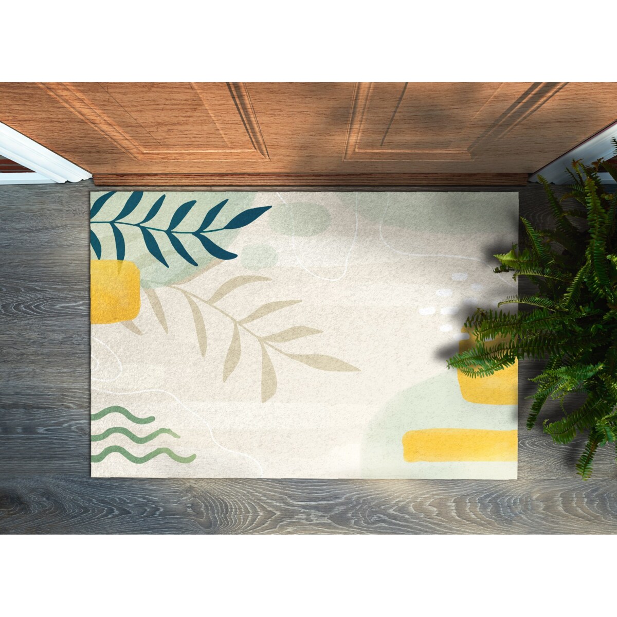 Wycieraczka do wnętrz Geometryczna Abstrakcja 90x60 cm