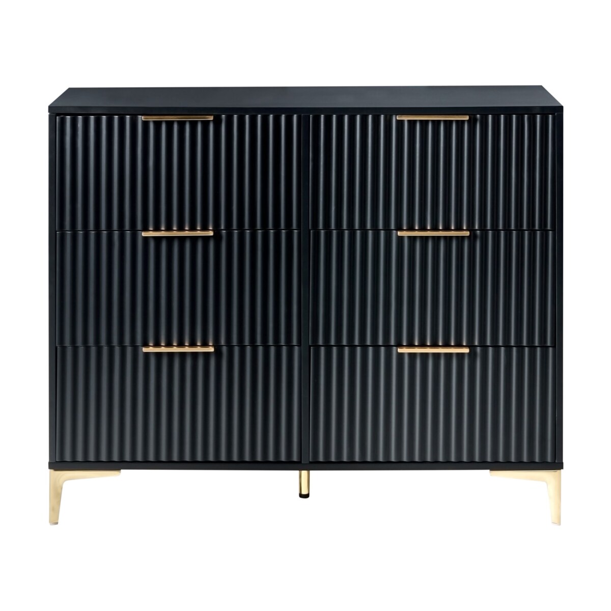 Komoda 6 szuflad WALCOTT Czarny