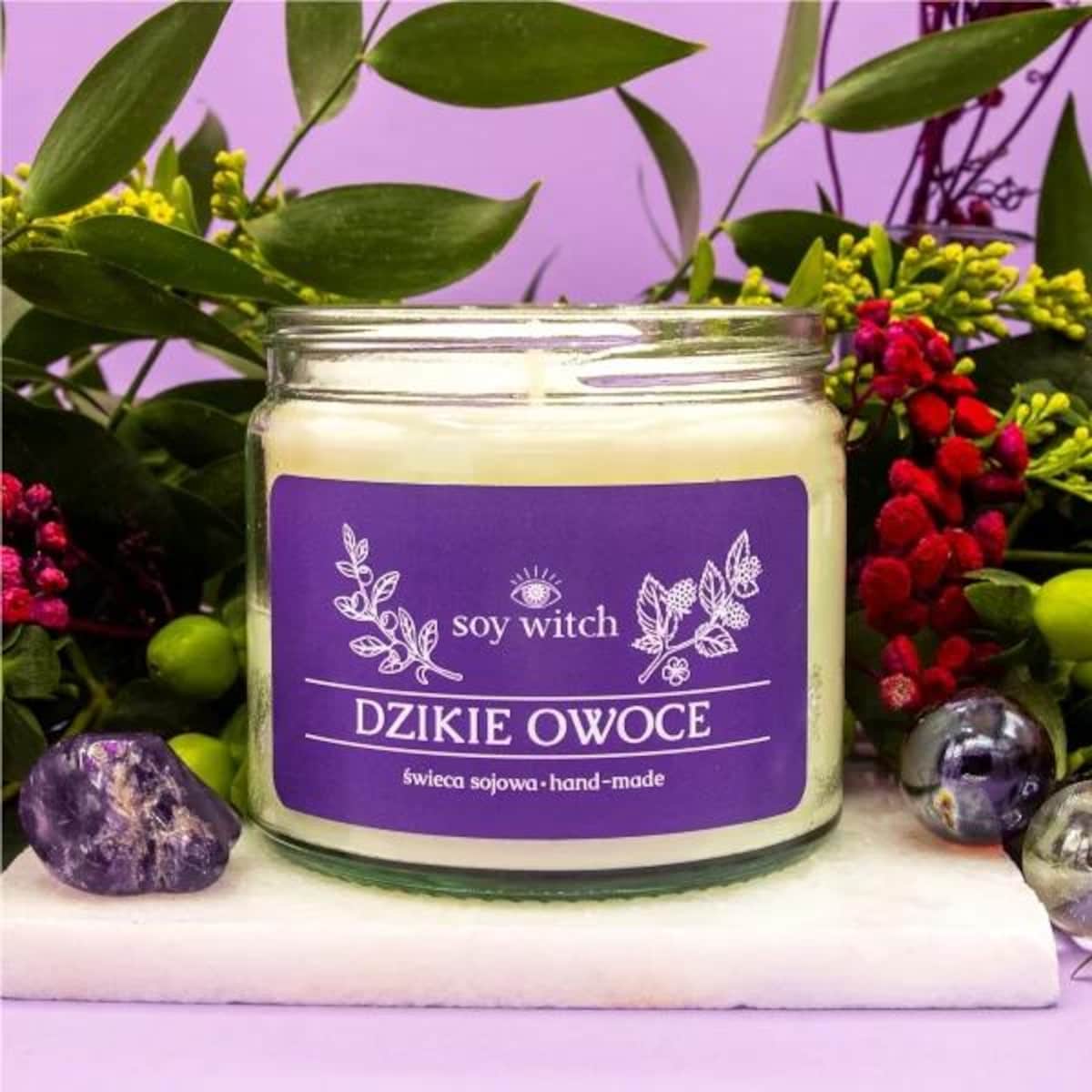 Świeczka Sojowa Zapachowa w Szkle Dzikie Owoce Soy Witch Wegańska Naturalna