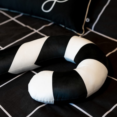 Poduszka XMAS wzór XM19 | Czarna laska cukrowa XXL