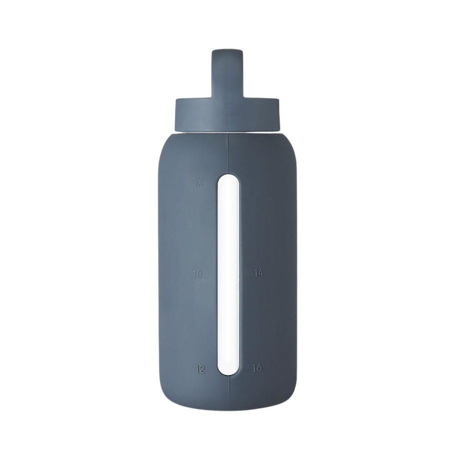 MUUKI DAILY BOTTLE szklana butelka na wodę 720 ml, Smoke Grey