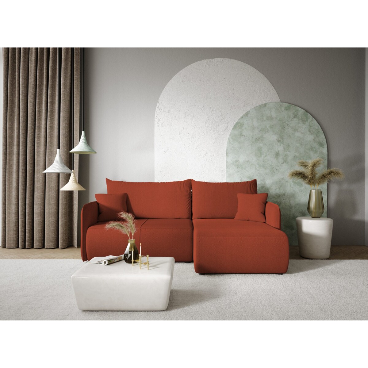 Narożnik FOREST L z funkcją spania Kolor: Curio 55