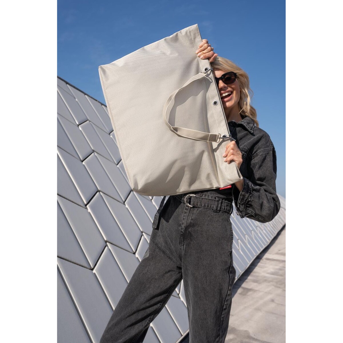 Torba SHOPPER XL, herringbone sand