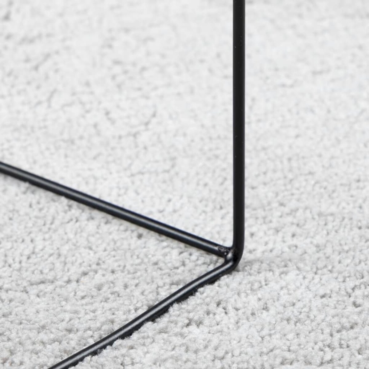 vidaXL Dywan OVIEDO z krótkim włosiem, szary, Ø 120 cm