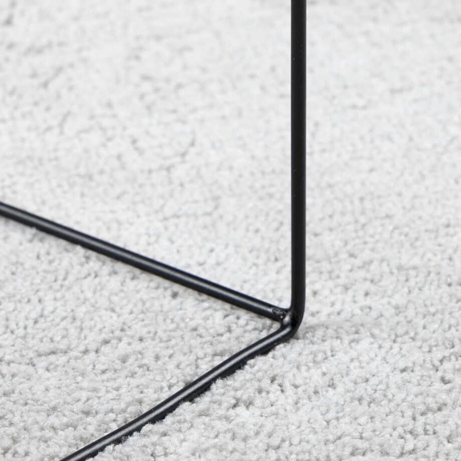 vidaXL Dywan OVIEDO z krótkim włosiem, szary, Ø 120 cm