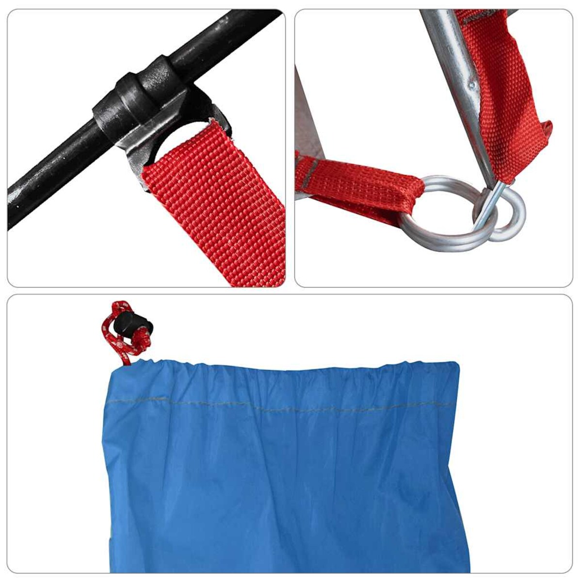 vidaXL Namiot plażowy, niebieski, 274x178x170/148 cm, poliester 185T