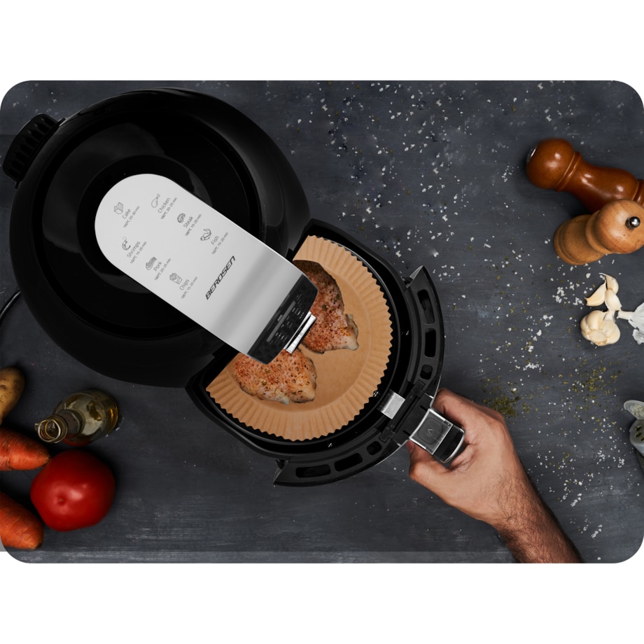 Papier do pieczenia wkładki do frytkownicy air fryer 80 szt Berdsen