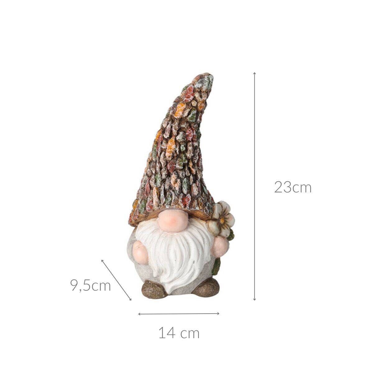 Dekoracyjny krasnal ogrodowy, 14 x 23 cm