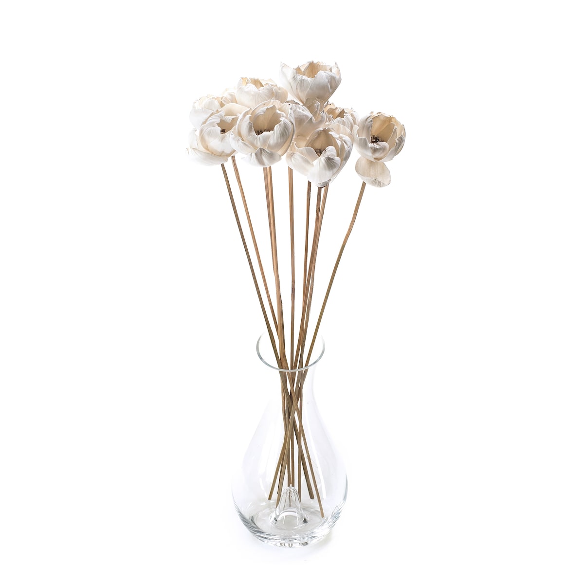 Kwiat shola - magnolia biała/kremowa 6cm na łodydze