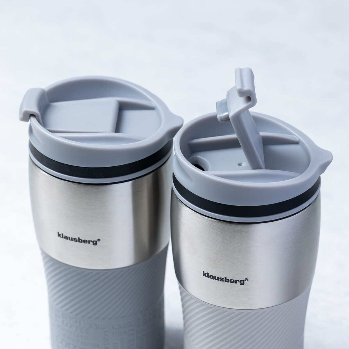 Kubek termiczny 320ml KLAUSBERG szary