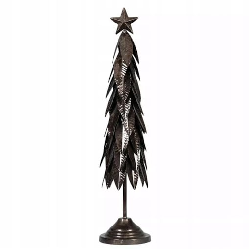FIGURKA ŚWIĄTECZNA CHOINKA METALOWA LOFT NA ŚWIĘTA BOŻE NARODZENIE 50CM