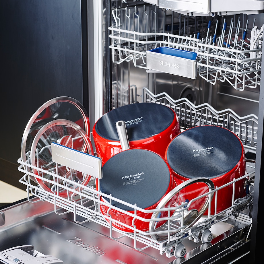 Rondel emaliowany 2L - czerwony / KitchenAid