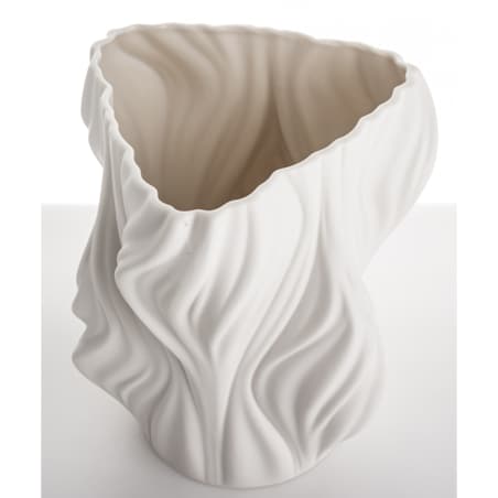 Wazon porcelanowy 20,5x16,5x16,5 cm IRREGULAR biały