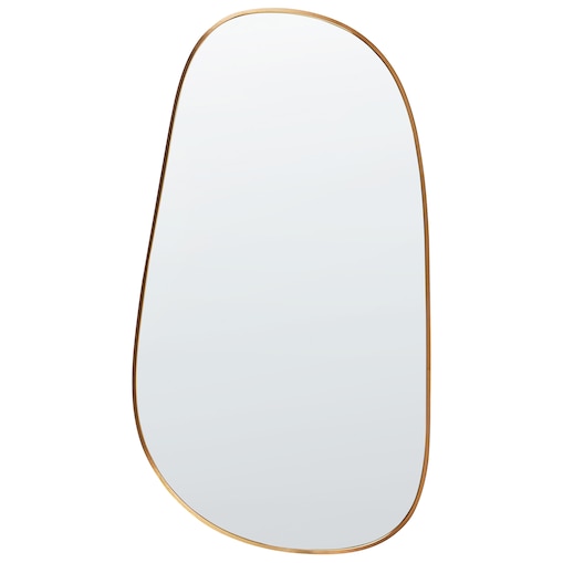 Lustro ścienne VERNAIS 60 cm 110 cm Metal Złoty