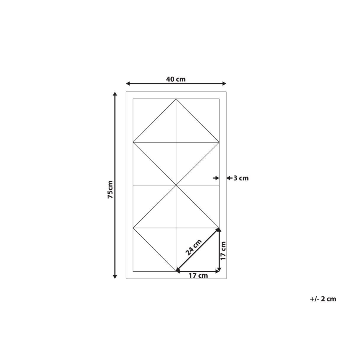 Dekoracja ścienna HIESVILLE Drewno jodłowe 75 cm Jasnobrązowy