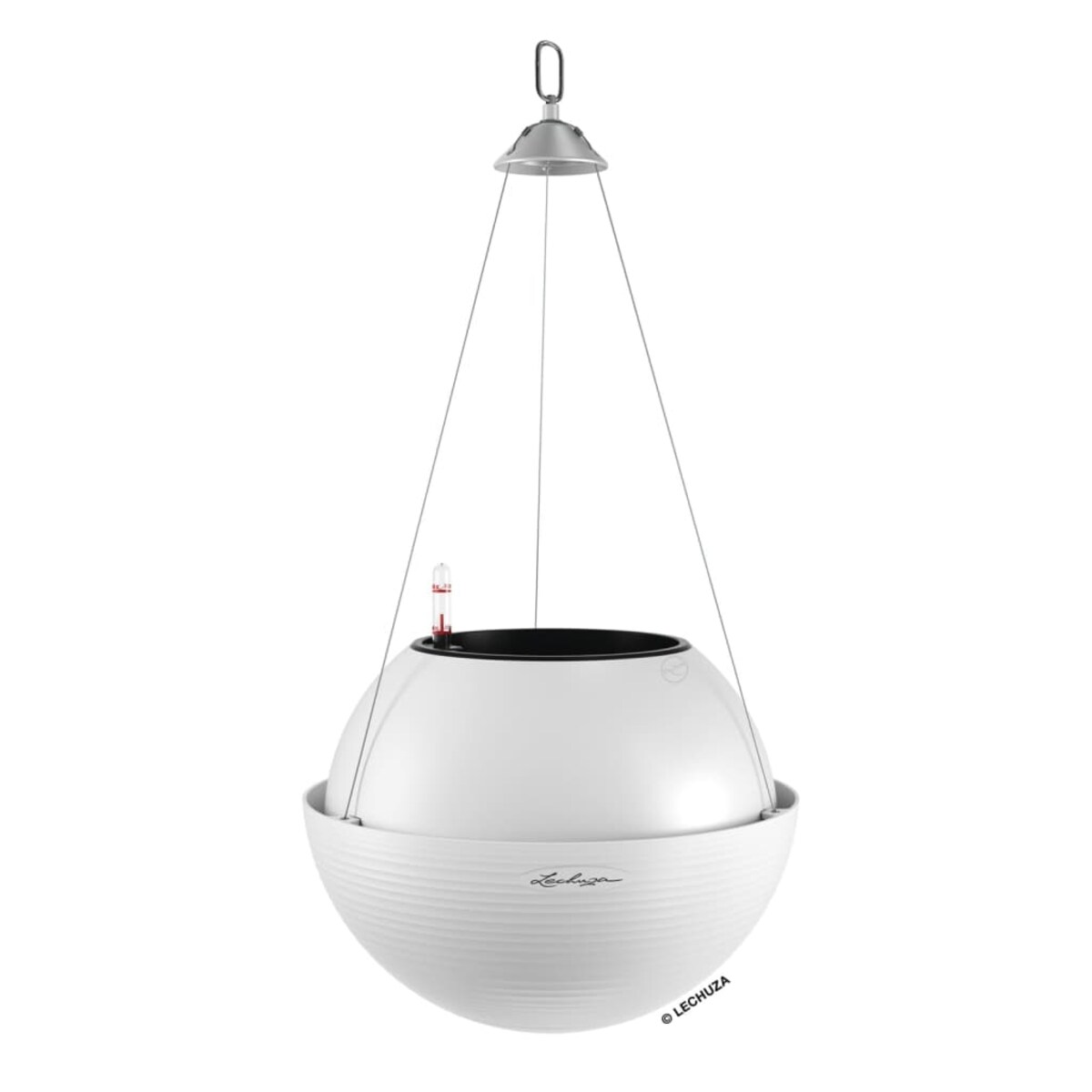 LECHUZA Donica wisząca BOLA Color 32 ALL-IN-ONE, biała