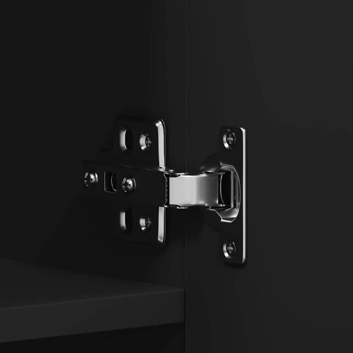 vidaXL Szafka na buty z półką z drzwiami Czarny 80 x 35.5 x 180 cm