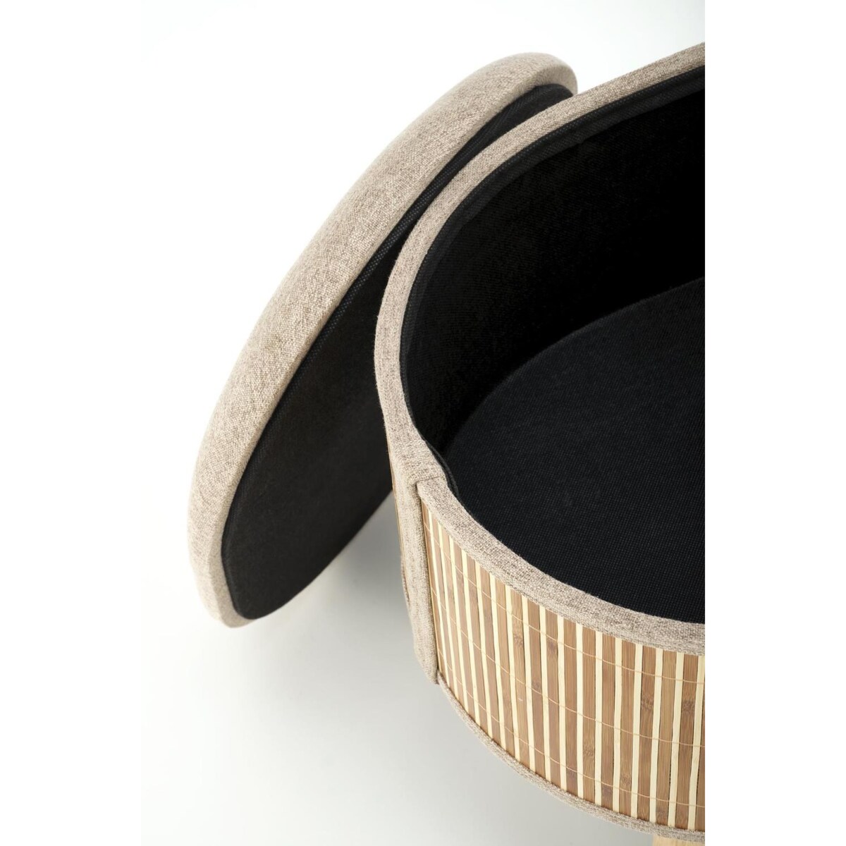 2 PUFY ZE SCHOWKIEM Coti BEŻOWE 49/43/46 cm i 41/34/38 cm