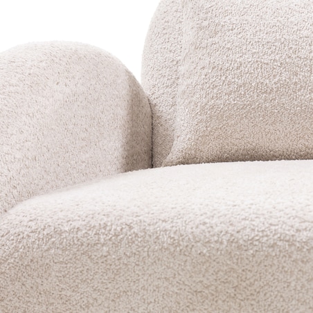 Fotel wypoczynkowy jasnobeżowy Imena