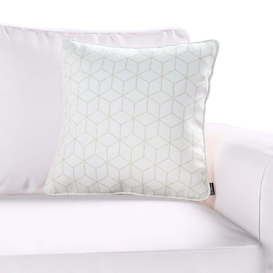 Poszewka Gabi na poduszkę 45x45 wzór sześcianów na białym tle