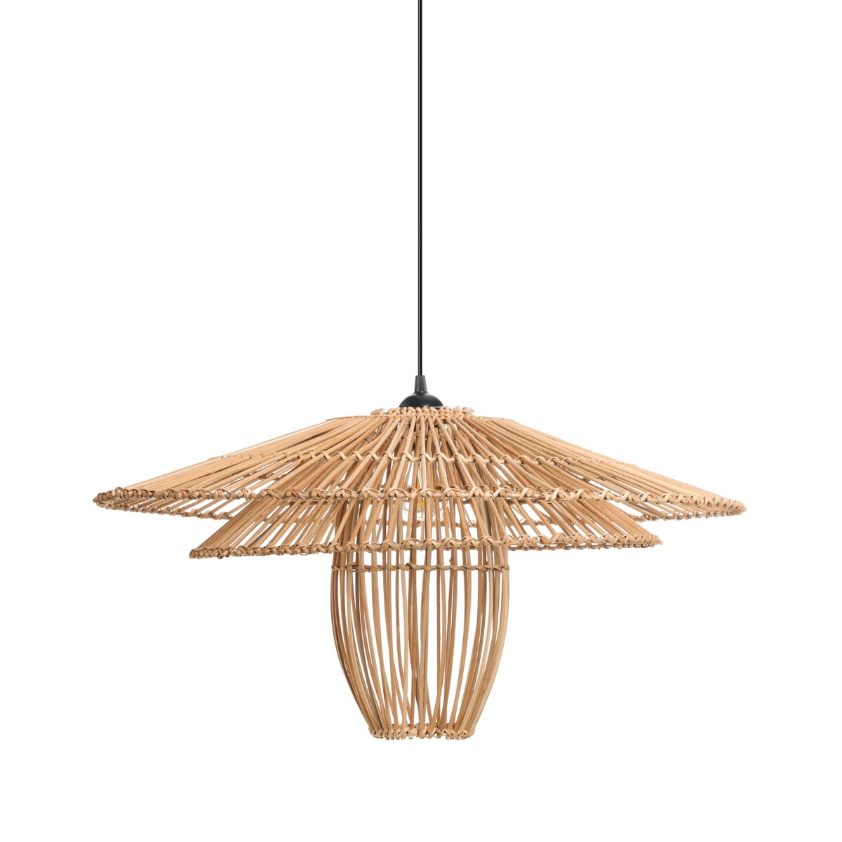 Lampa wisząca BOTIJAS Rattan Naturalny