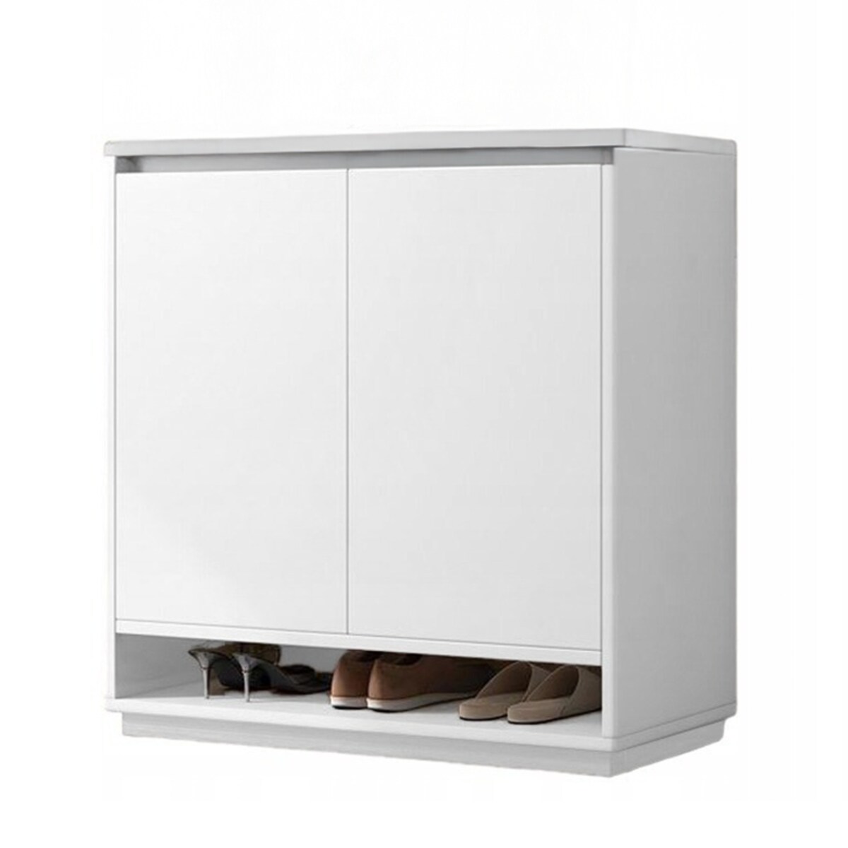 Nowoczesna komoda szafka biała pojemna na buty obuwie regał 2 drzwi duża