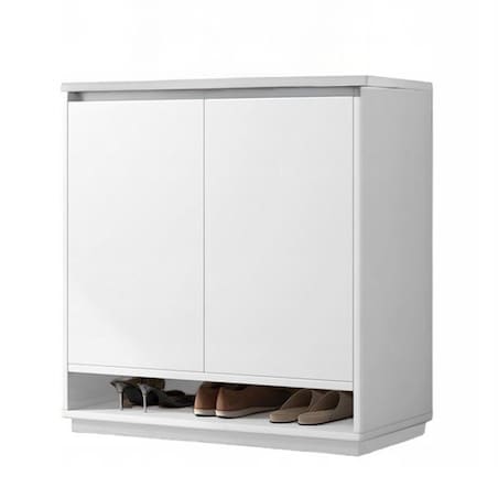 Nowoczesna komoda szafka biała pojemna na buty obuwie regał 2 drzwi duża