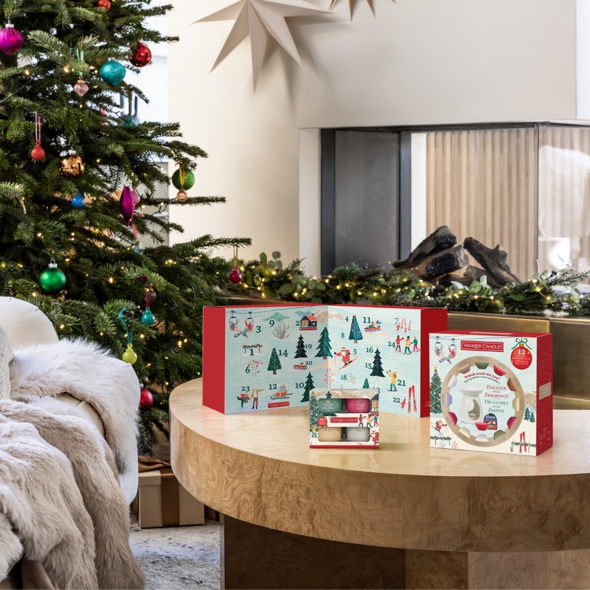 Yankee Candle zestaw prezentowy KOMINEK+WOSKI