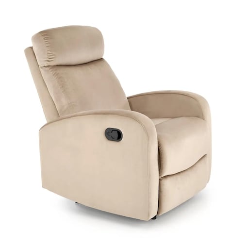 Fotel rozkładany WONDER VELVET beżowy