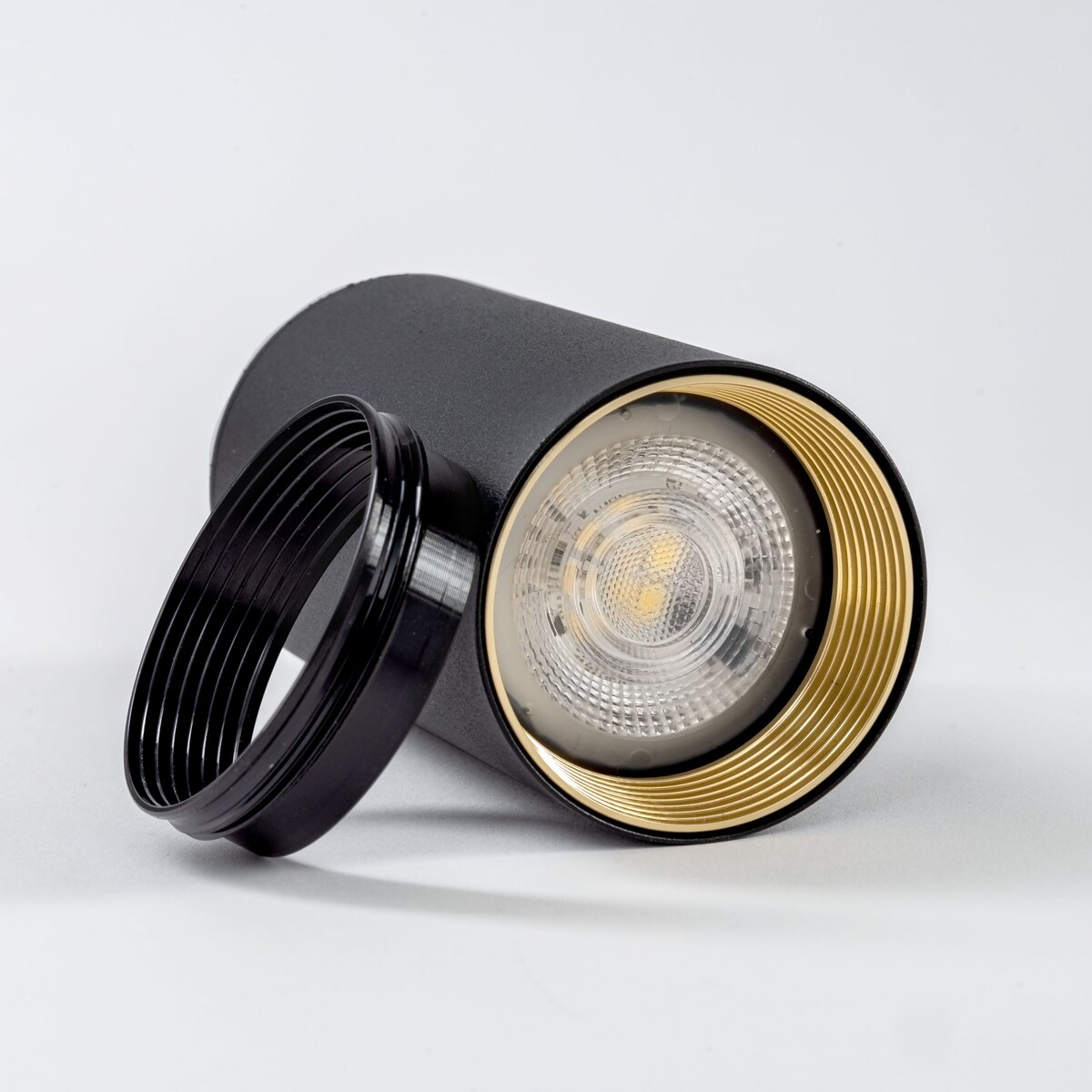 Oprawa natynkowa spot AMIS BLACK GU10 czarno-złota TK Lighting 10718 LED max 10W IP20
