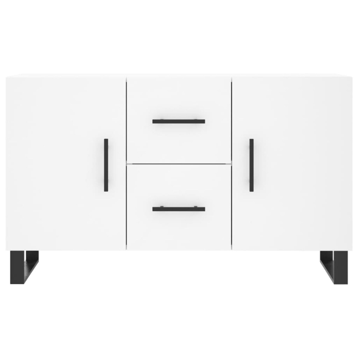 vidaXL Komoda, biała, 100x36x60 cm, materiał drewnopochodny