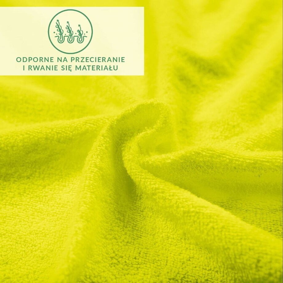 Prześcieradło frotte z gumką 180x200 kolor limonka