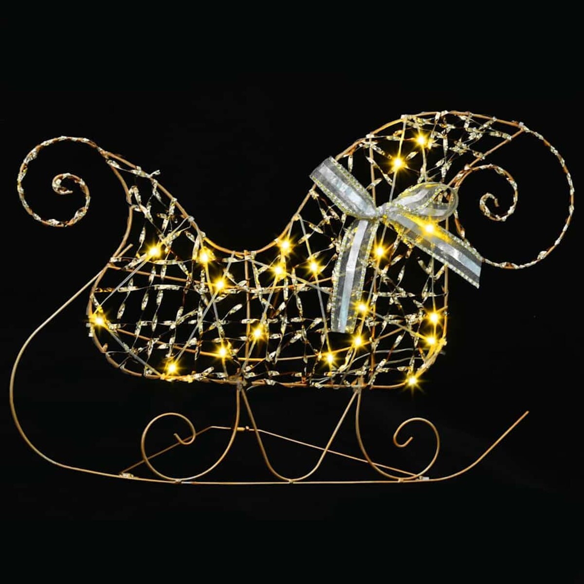 vidaXL LED Renifery z 40 diodami LED 7 pcs złoty PET