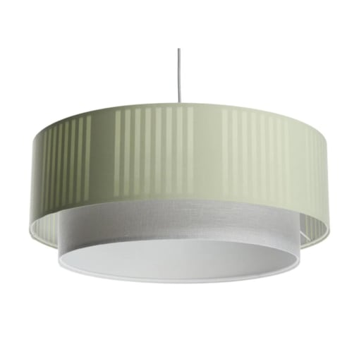 Lampa wisząca DUO LAMI LINE 70x28 zielona/kremowa