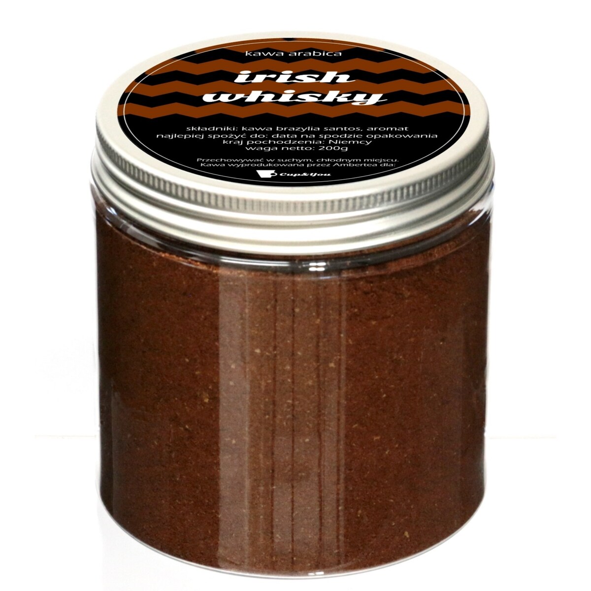 Kawa aromatyzowana o smaku IRISH WHISKY mielona ARABICA 200g PREMIUM na prezent upominek dla kobiety mężczyzny faceta mamy taty żony męża