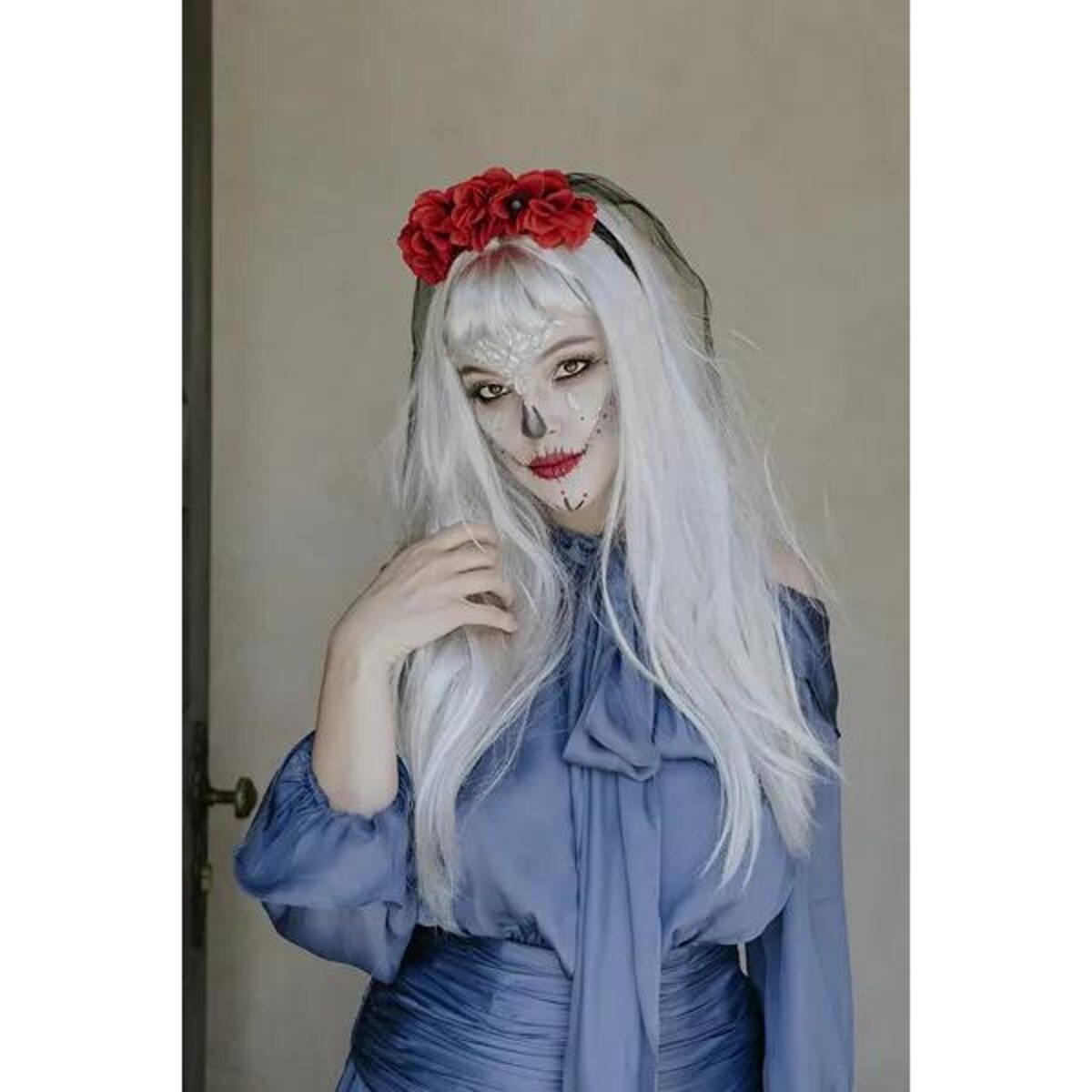 Opaska Róże z welonem