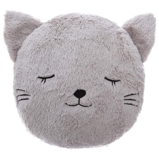 Poduszka ozdobna do łóżeczka dziecięcego, motyw kotka, 27 x 27 cm