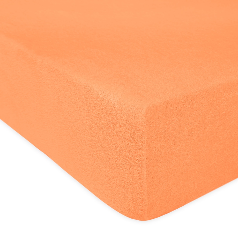 Prześcieradło frotte z gumką 200x220 kolor łosoś